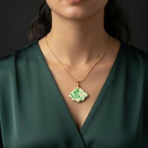 Spring Leaf Pendant Necklaces