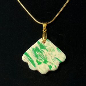 Spring Leaf Pendant Necklaces