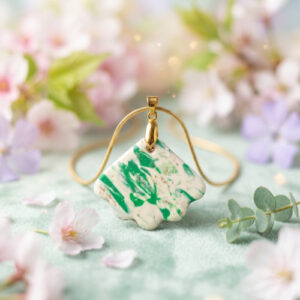 Spring Leaf Pendant Necklaces