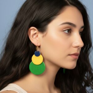 Discs of Color Earrings