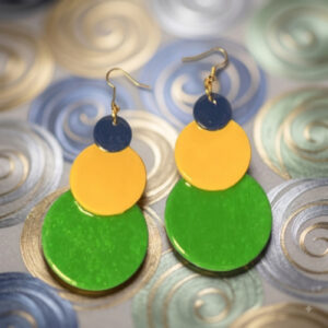 Discs of Color Earrings