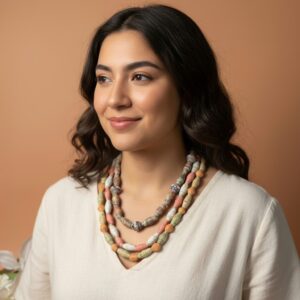 Carnival Paper Bead Necklace