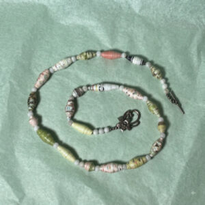Summer Hues Paper Bead Necklace
