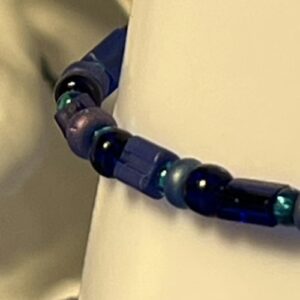 Deep Blue Beaded Bracelets