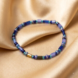 Deep Blue Beaded Bracelets