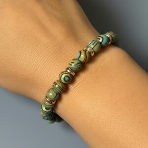 Striped Turquoise Scarf Bracelets