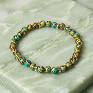 Striped Turquoise Scarf Bracelets