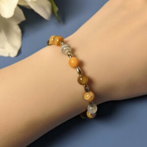 Contemporary Bumblebee Agate Bracelets