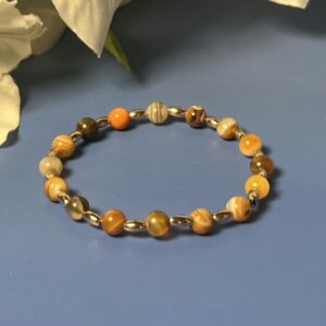 Contemporary Bumblebee Agate Bracelets