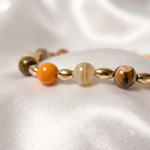 Contemporary Bumblebee Agate Bracelets