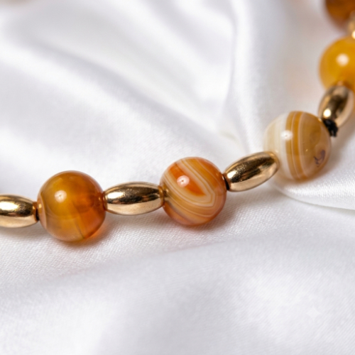 Contemporary Bumblebee Agate Bracelets