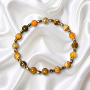 Contemporary Bumblebee Agate Bracelets