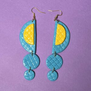 Half Moon Dangle Earrings