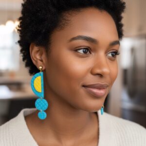 Half Moon Dangle Earrings