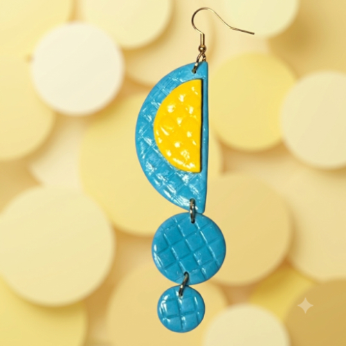 Half Moon Dangle Earrings