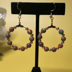 Lake Blue Hoop Earrings