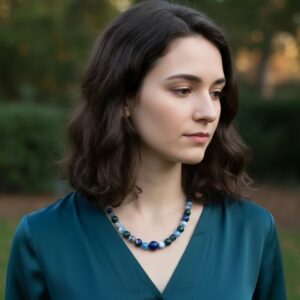 Lapis and Dragon Necklaces
