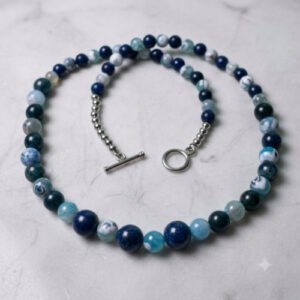 Lapis and Dragon Necklaces