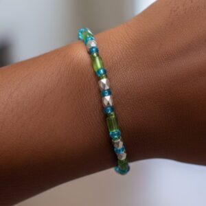Green Blue Beaded Bracelets