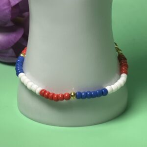 Patriotic Seed Bead Bracelets