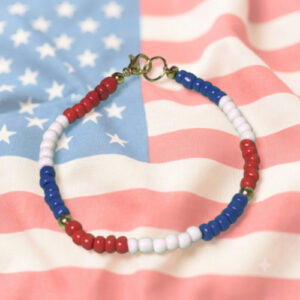 Patriotic Seed Bead Bracelets