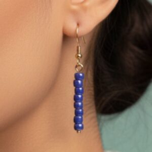 Iridescent Purple Drop Earrings