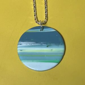 Abstract Horizon Pendant Necklaces