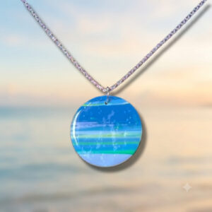 Abstract Horizon Pendant Necklaces