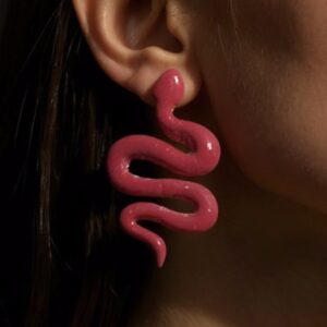 Red Slithering Snakes Earrings