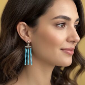 Turquoise Chandelier Dangle Earrings