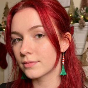 Christmas Tree Dangle Earrings
