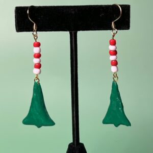 Christmas Tree Dangle Earrings