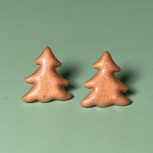 Golden Tree Stud Earrings