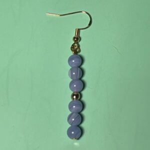 Luxurious Purple Agate Earrings