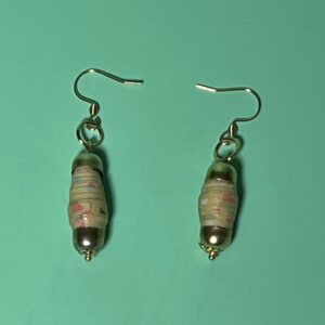 Deco Paper Bead Earrings