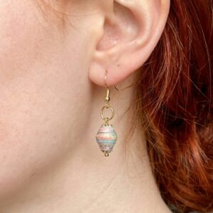 Orb Paper Bead Earrings