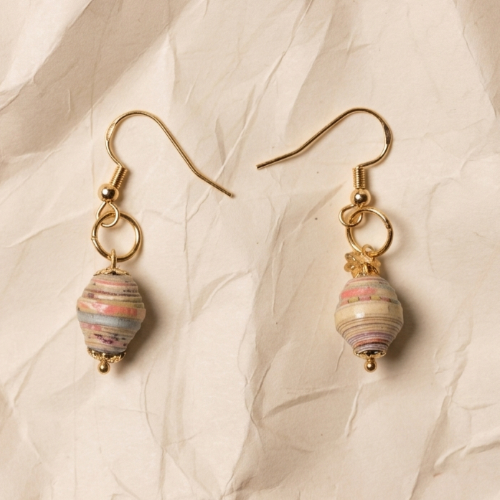 Orb Paper Bead Earrings