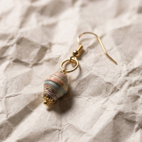 Orb Paper Bead Earrings
