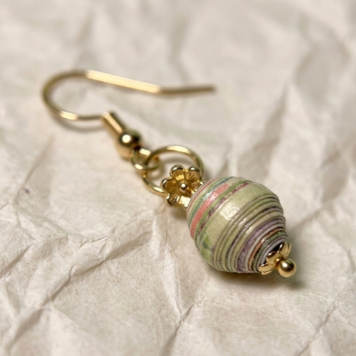 Orb Paper Bead Earrings