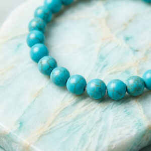 Polished Turquoise Stretch Bracelets