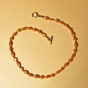 Orange Fantasy Beaded Necklaces