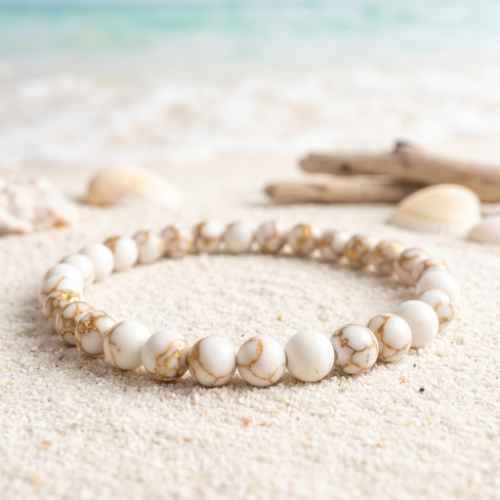 Petite Spun Howlite Bracelets