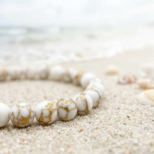 Petite Spun Howlite Bracelets