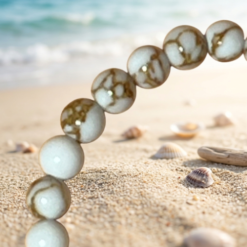 Petite Spun Howlite Bracelets