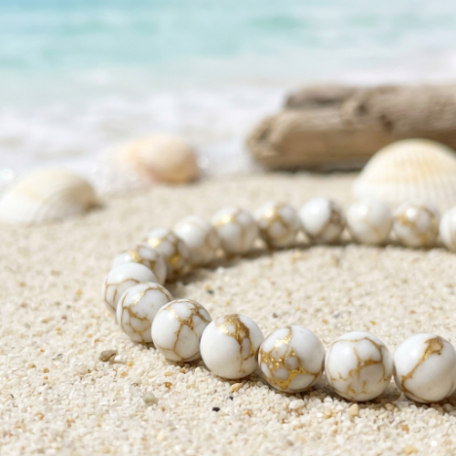 Petite Spun Howlite Bracelets