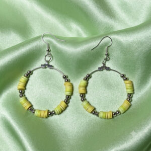 Clay Colors Hoop Earrings – Yellow