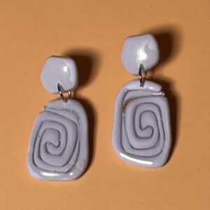 Lavender Boho Swirls Earrings