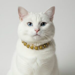 Pampered Cat Decorative Collars – Large – 12″, Gold