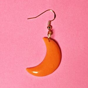 Crescent Moon Drop Earrings