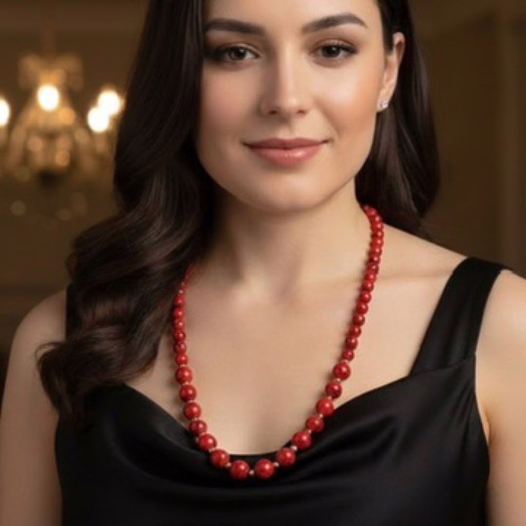 Elegant Red Turquoise Necklaces